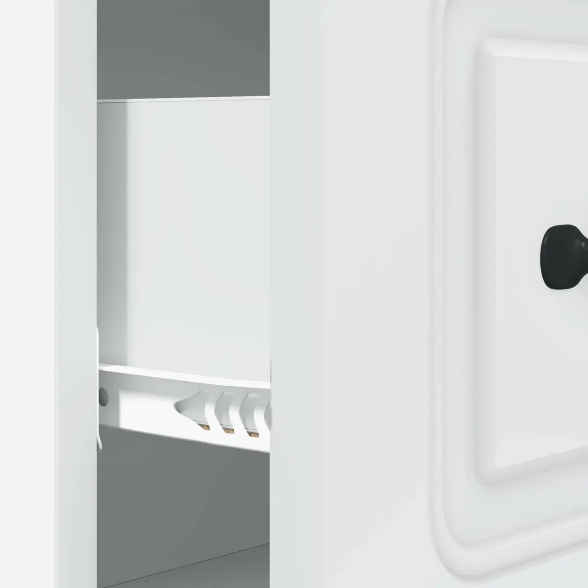 Drawer Cabinet White Modern Storage 66 x 34.5 x 87 cm Engineered Wood