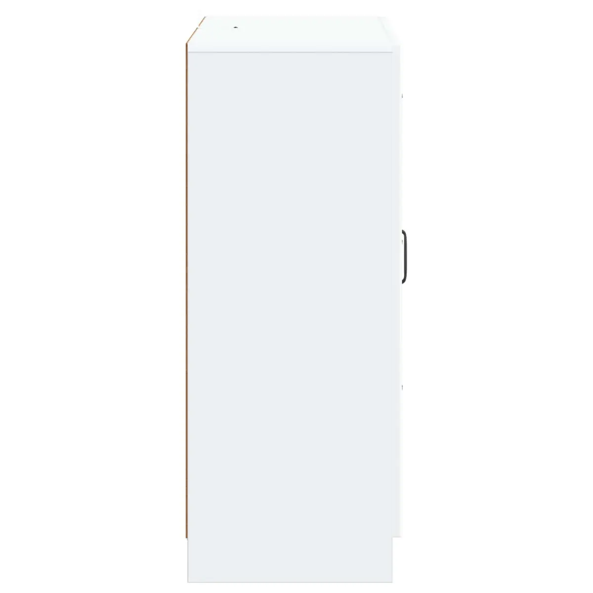 White Sideboard Storage Cabinet 66cm Modern Engineered Wood Buffet Living Room