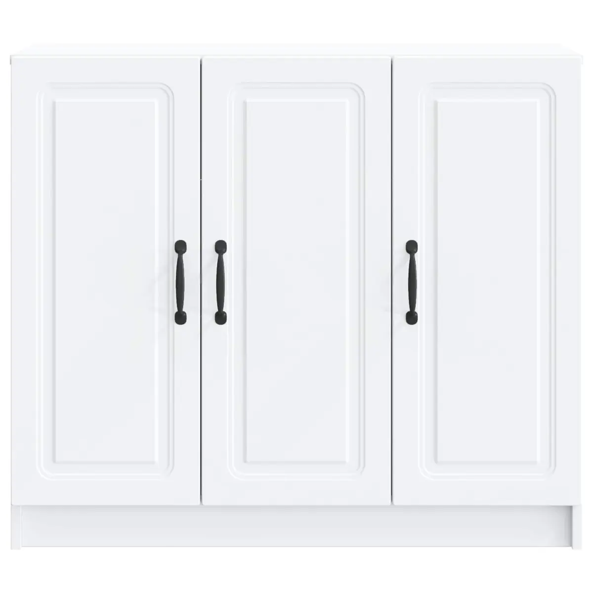 Sideboard Storage Cabinet Modern Engineered Wood White 89 x 34.5 x 77 cm