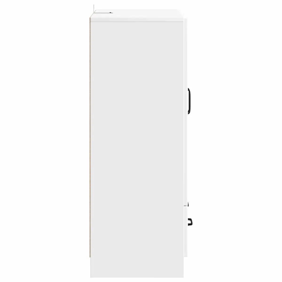 White Sideboard Storage Cabinet 66x34.5x92cm Engineered Wood Buffet Furniture