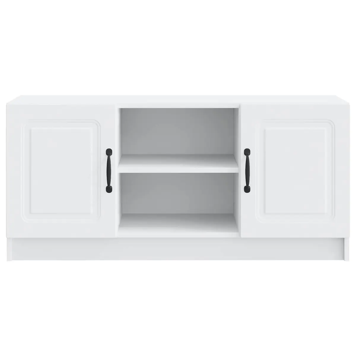 TV Cabinet Media Storage Unit 102 x 34.5 x 47 cm White Modern Engineered Wood