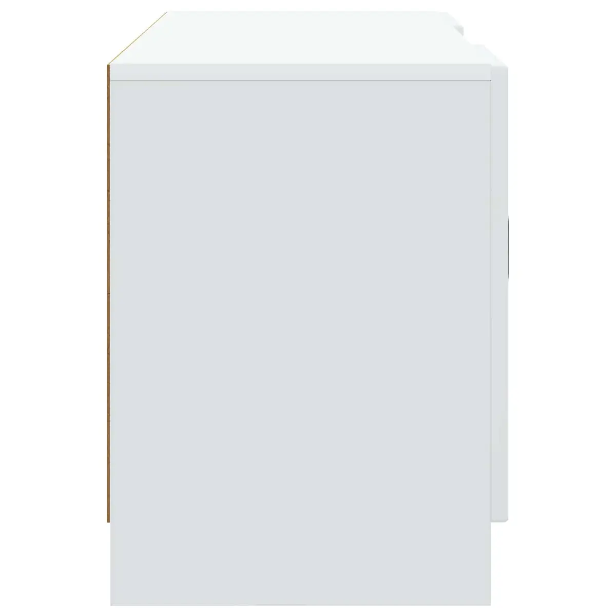 TV Cabinet Media Storage Unit 102 x 34.5 x 47 cm White Modern Engineered Wood