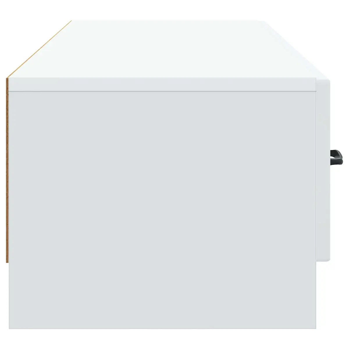 White TV Cabinet with Drawer Modern Living Room Entertainment Unit Storage