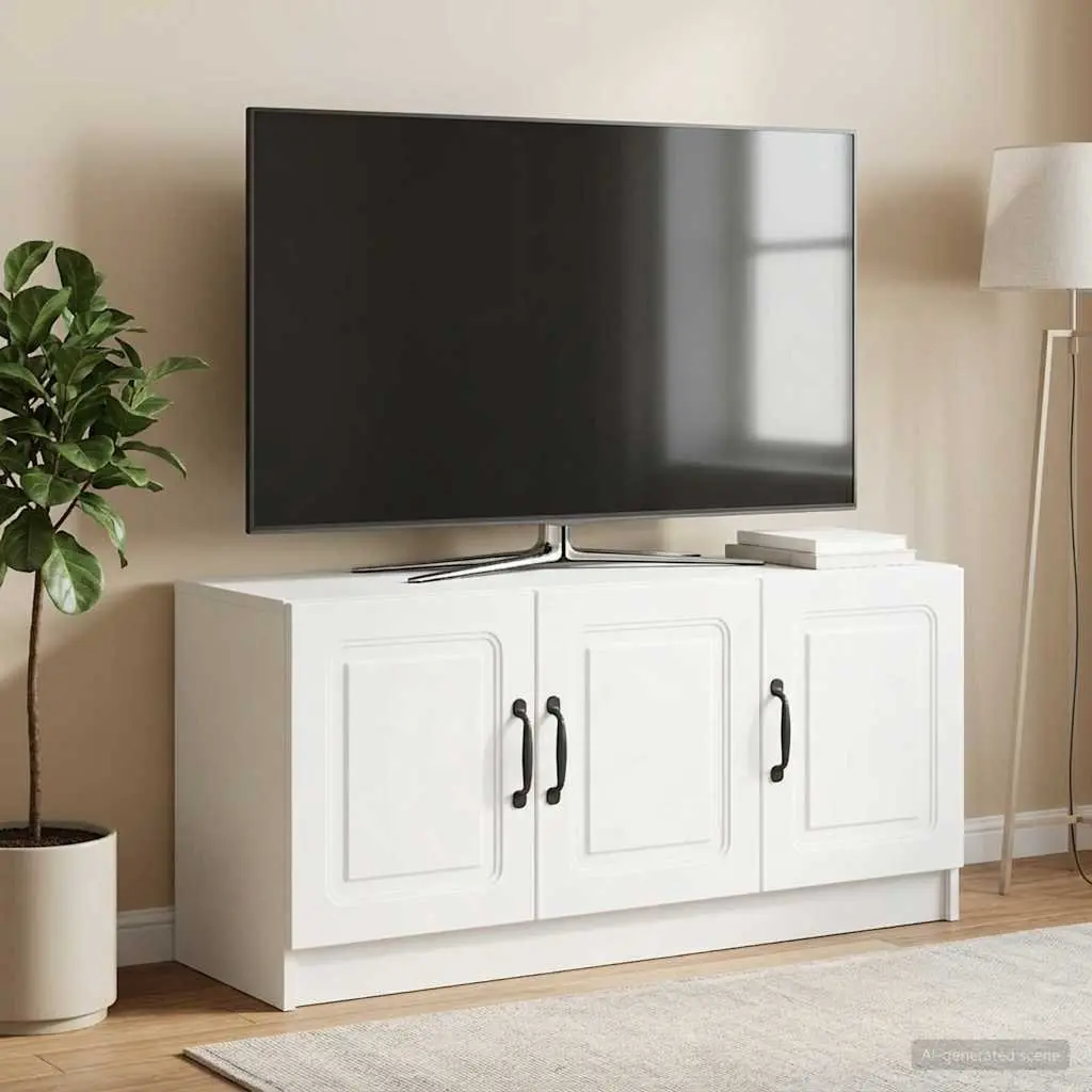 TV Cabinet Modern Living Room Storage Unit 99x34.5x47cm White