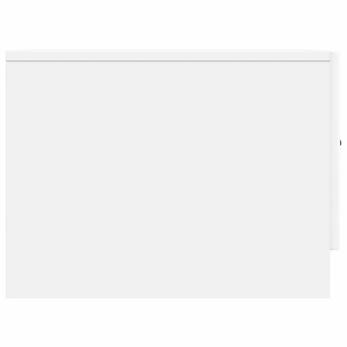 Coffee Table Storage Drawer Modern White Living Room Furniture 49 x 50 x 37 cm