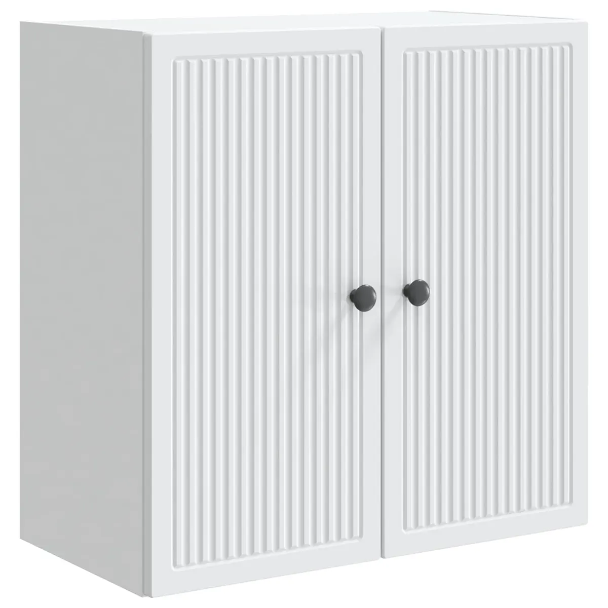 Wall-Mounted Storage Cabinet Vintage Style Engineered Wood White 59 x 31 x 60 cm
