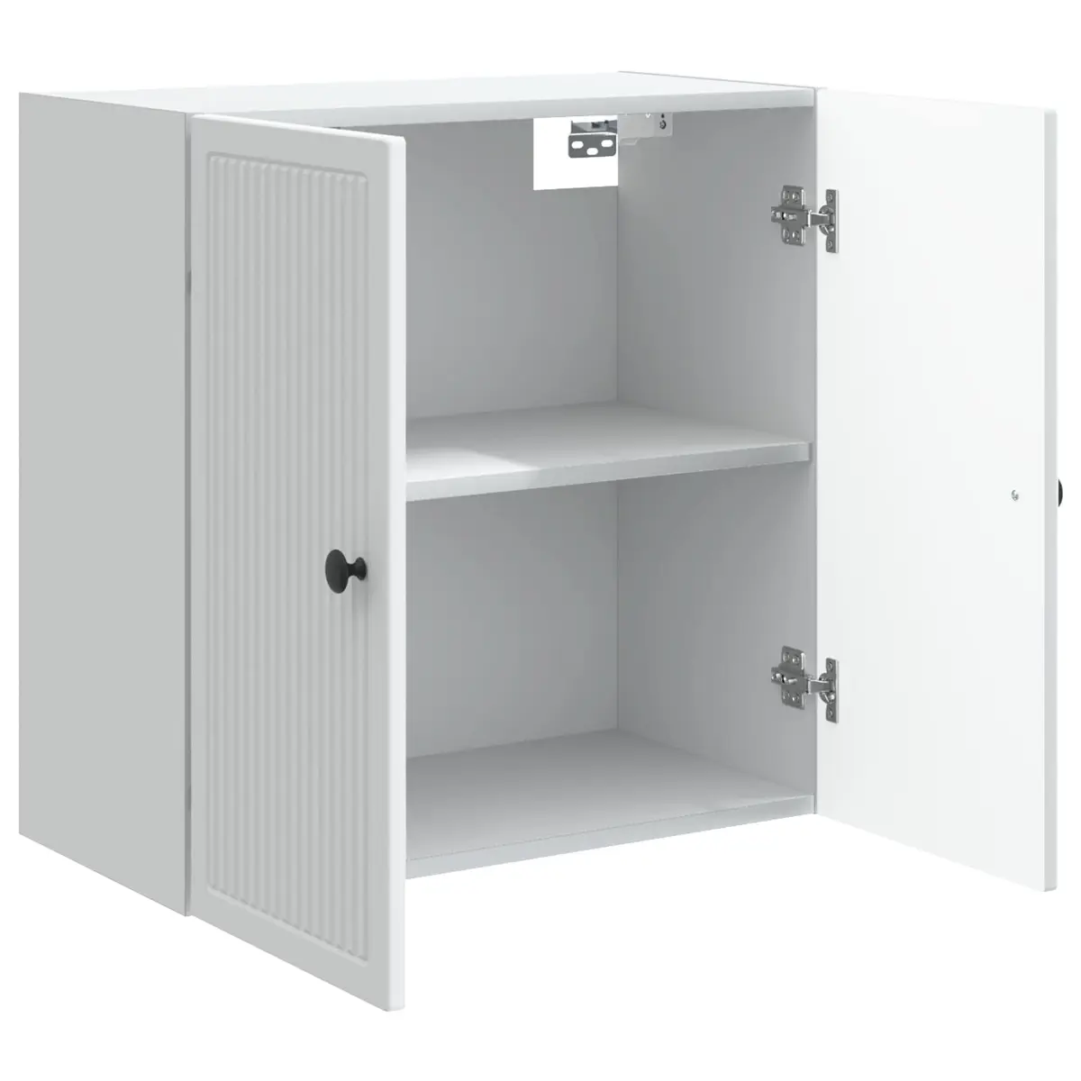 Wall-Mounted Storage Cabinet Vintage Style Engineered Wood White 59 x 31 x 60 cm