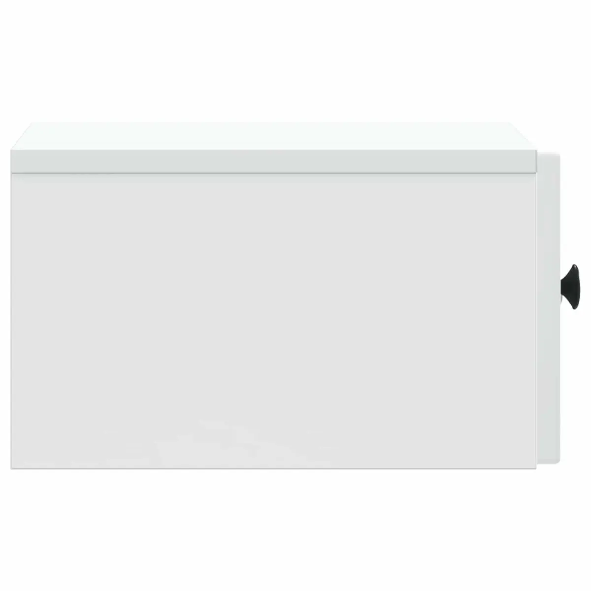 Wall-Mounted Bedside Cabinet White Storage Drawer Modern Floating Bedroom