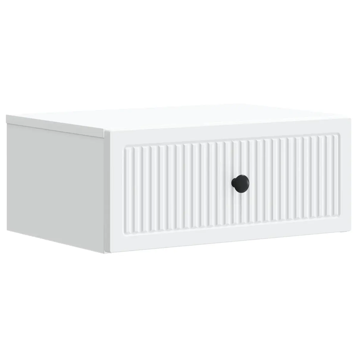 Bedside Cabinet White 49 x 34.5 x 20 cm Engineered Wood Nightstand Storage