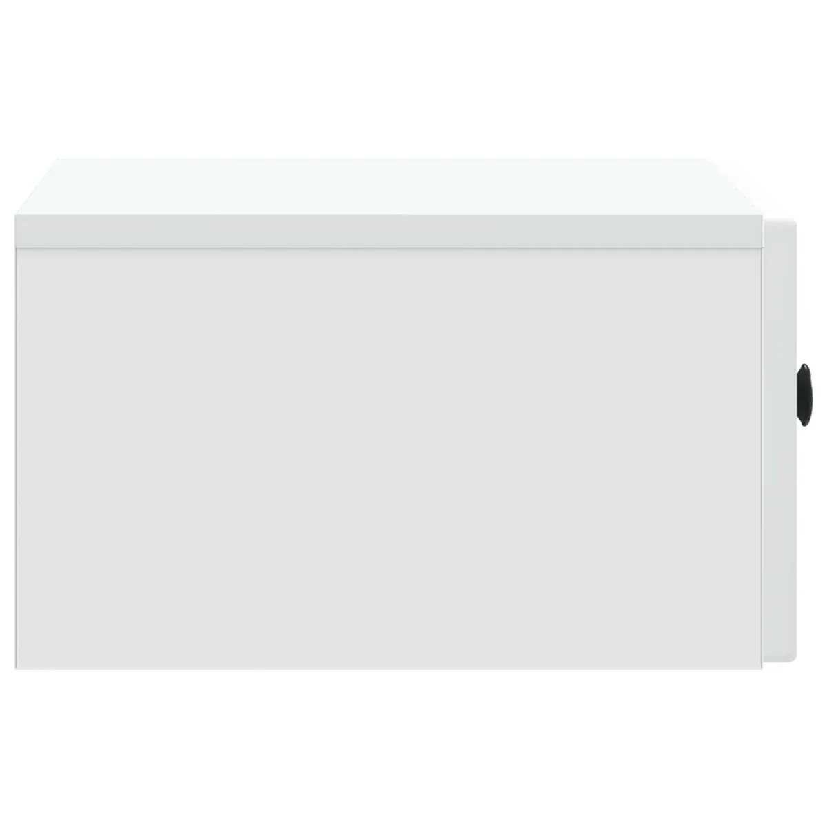 Bedside Cabinet White 49 x 34.5 x 20 cm Engineered Wood Nightstand Storage