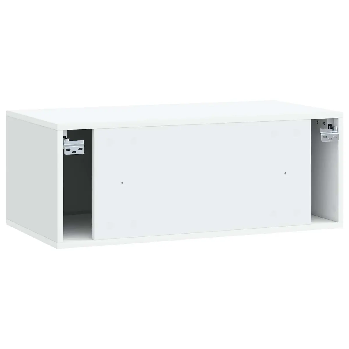 Wall-Mounted TV Cabinet White Modern Living Room Storage 78.5cm Engineered Wood