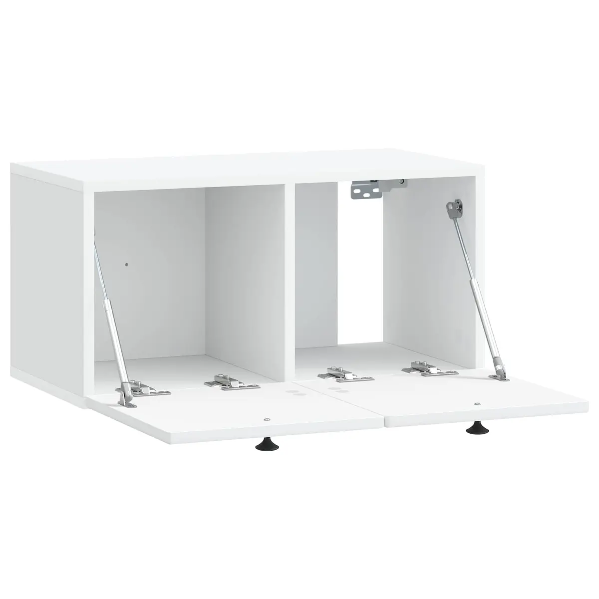 Wall-Mounted TV Cabinet Storage Unit White 59.5 x 31 x 30 cm