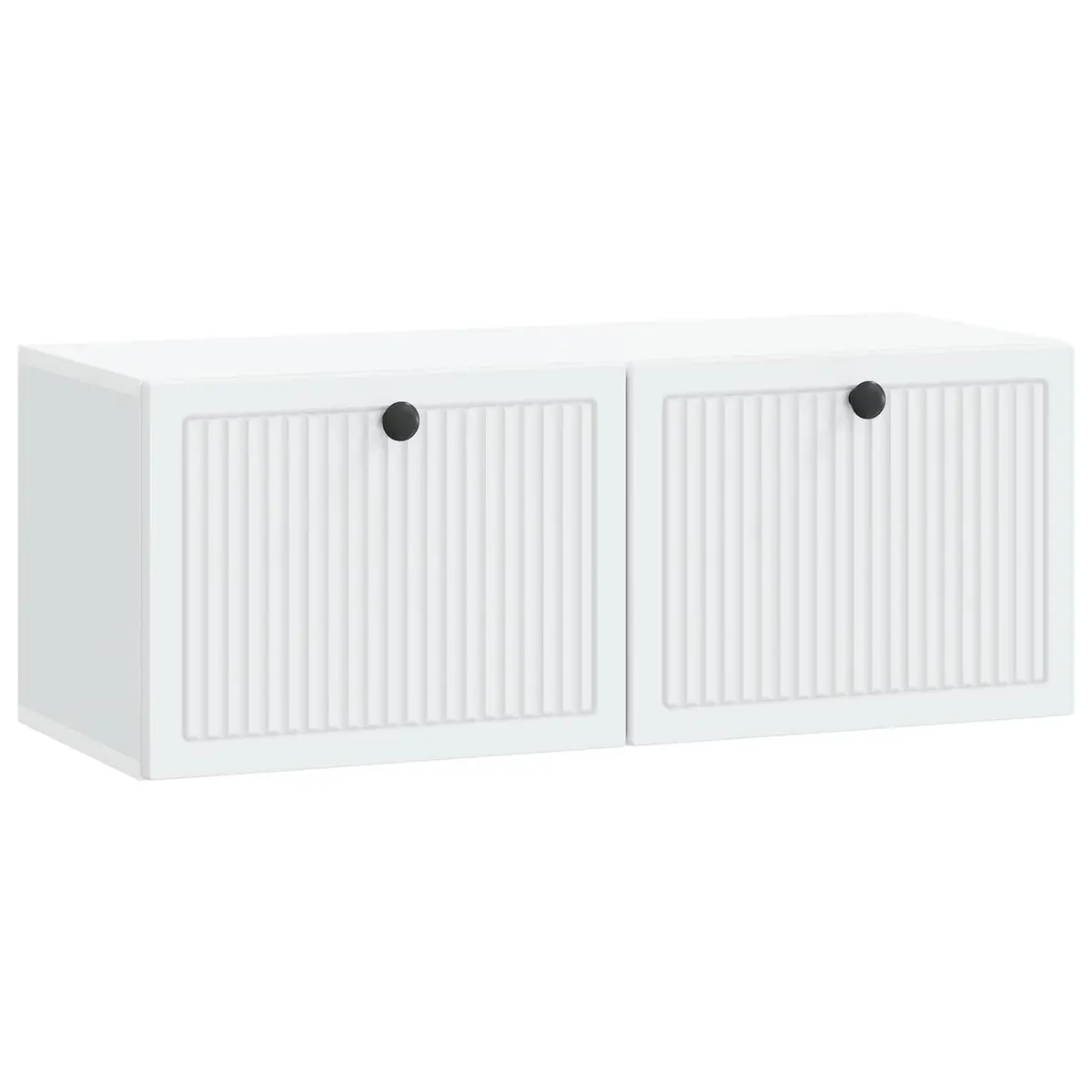 Wall-Mounted TV Cabinet Storage Unit Modern White 78.5 x 31 x 30 cm