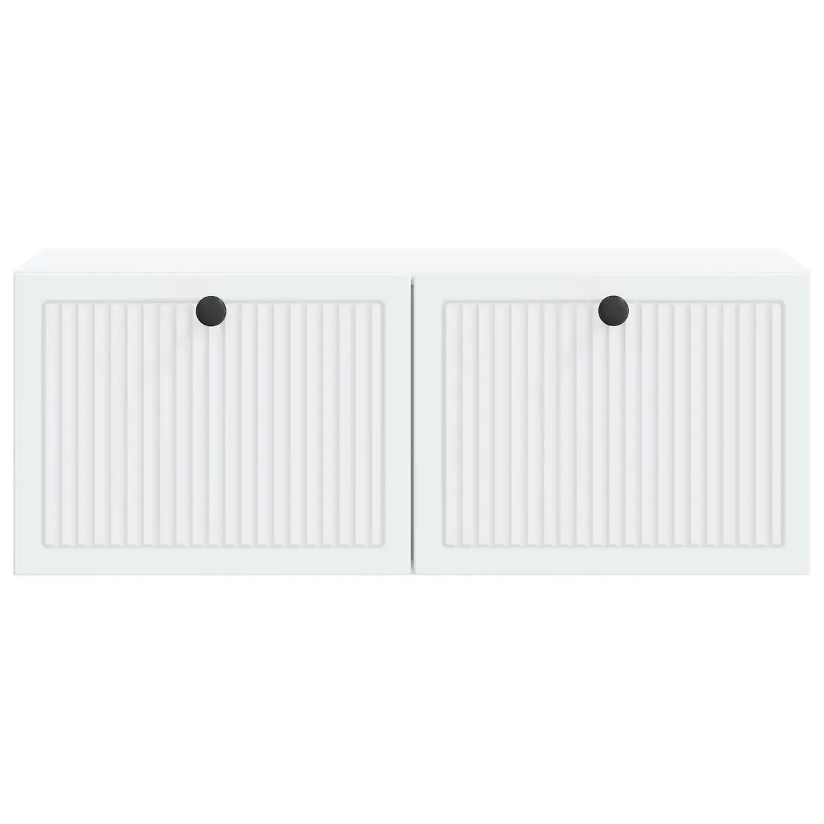 Wall-Mounted TV Cabinet Storage Unit Modern White 78.5 x 31 x 30 cm