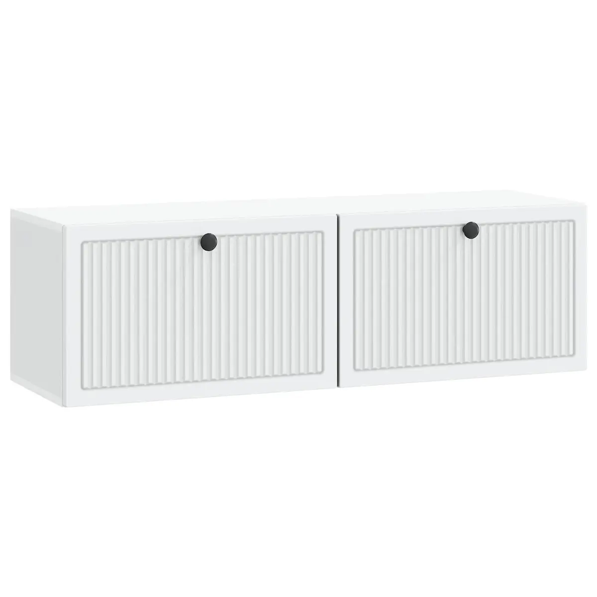 Wall-Mounted TV Cabinet White Living Room Storage Unit 98 x 31 x 30 cm