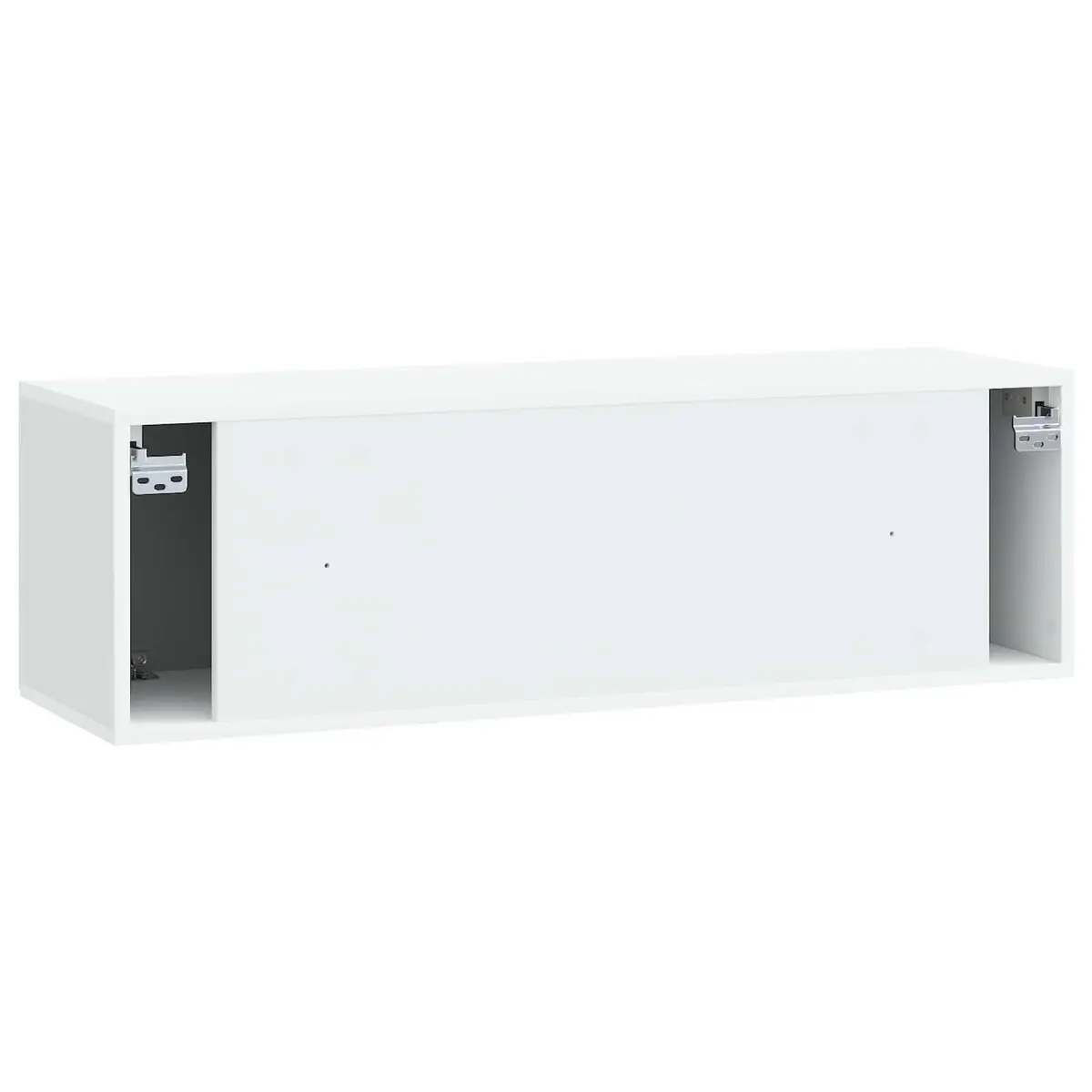 Wall-Mounted TV Cabinet White Living Room Storage Unit 98 x 31 x 30 cm