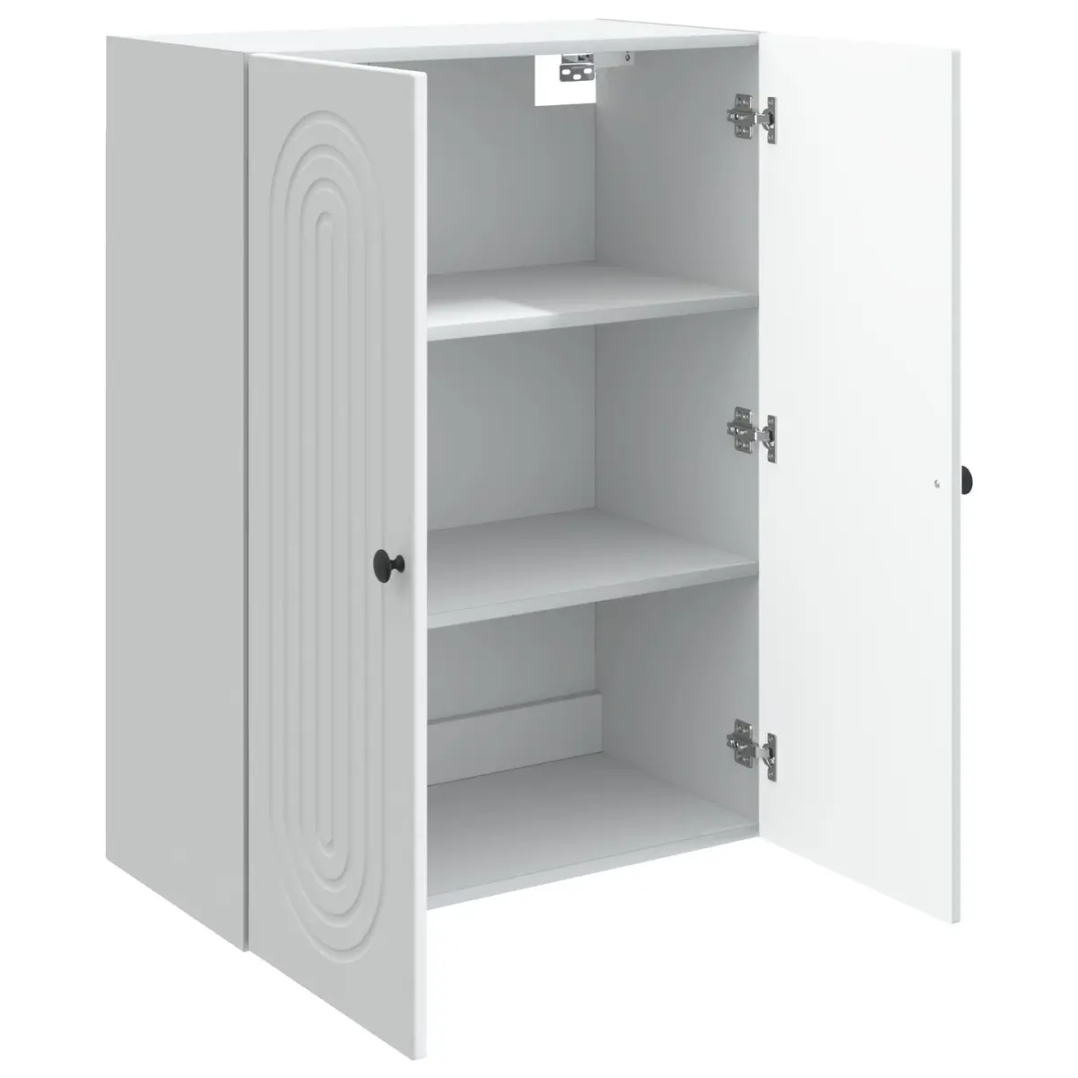 Wall-Mounted Storage Cabinet White 66x34.5x90cm Engineered Wood