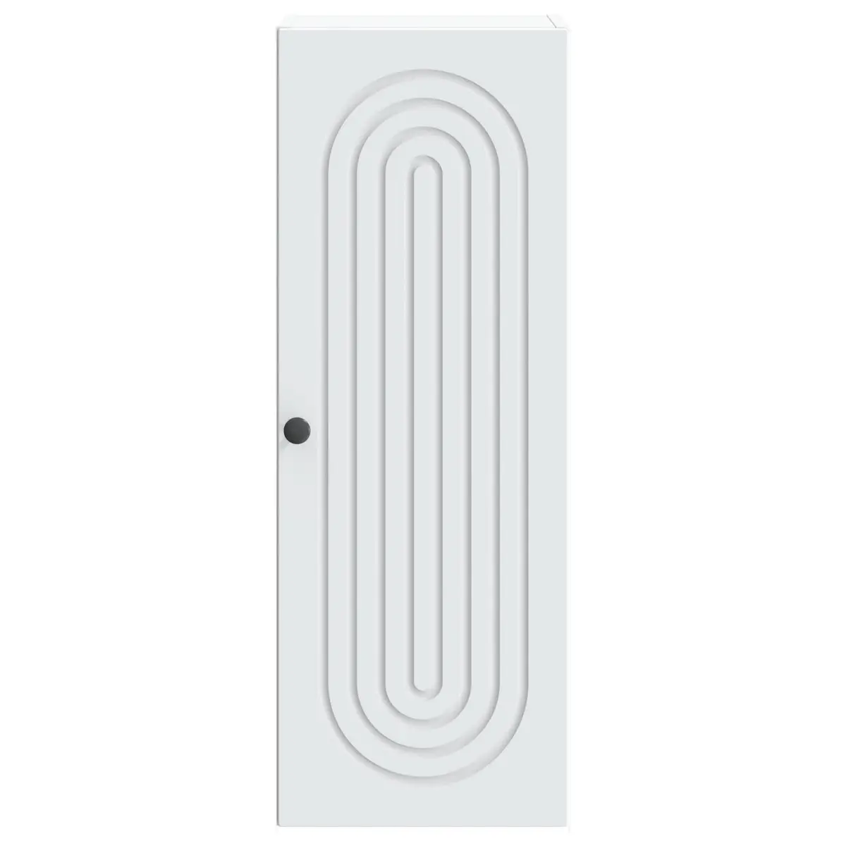 Wall-Mounted Storage Cabinet White Engineered Wood 33 x 34.5 x 90 cm
