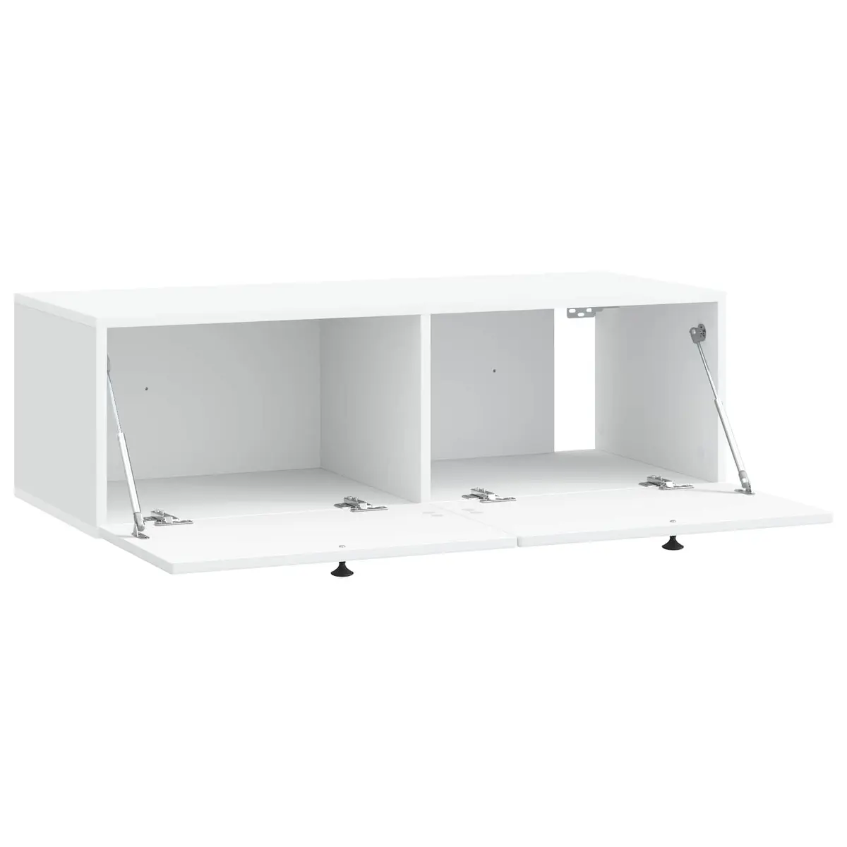 Wall-Mounted TV Cabinet Storage Unit White 99 x 41 x 30 cm Engineered Wood