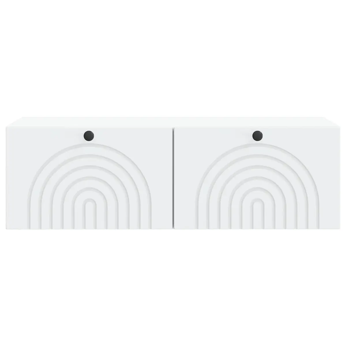 Wall-Mounted TV Cabinet Storage Unit White 99 x 41 x 30 cm Engineered Wood