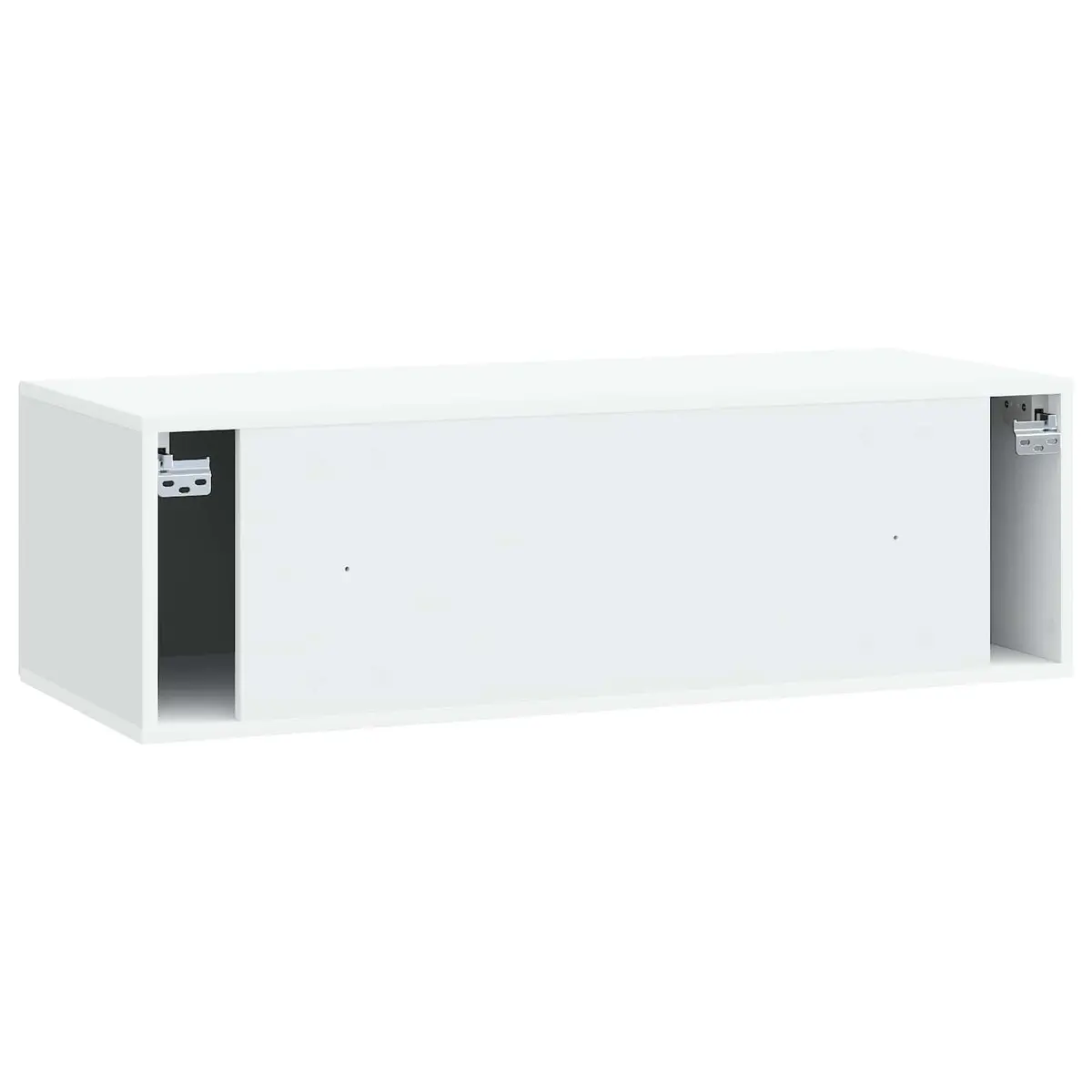 Wall-Mounted TV Cabinet Storage Unit White 99 x 41 x 30 cm Engineered Wood