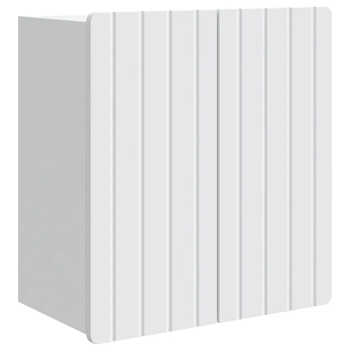 Wall-Mounted Storage Cabinet White 59 x 31 x 64 cm Engineered Wood Swing Door