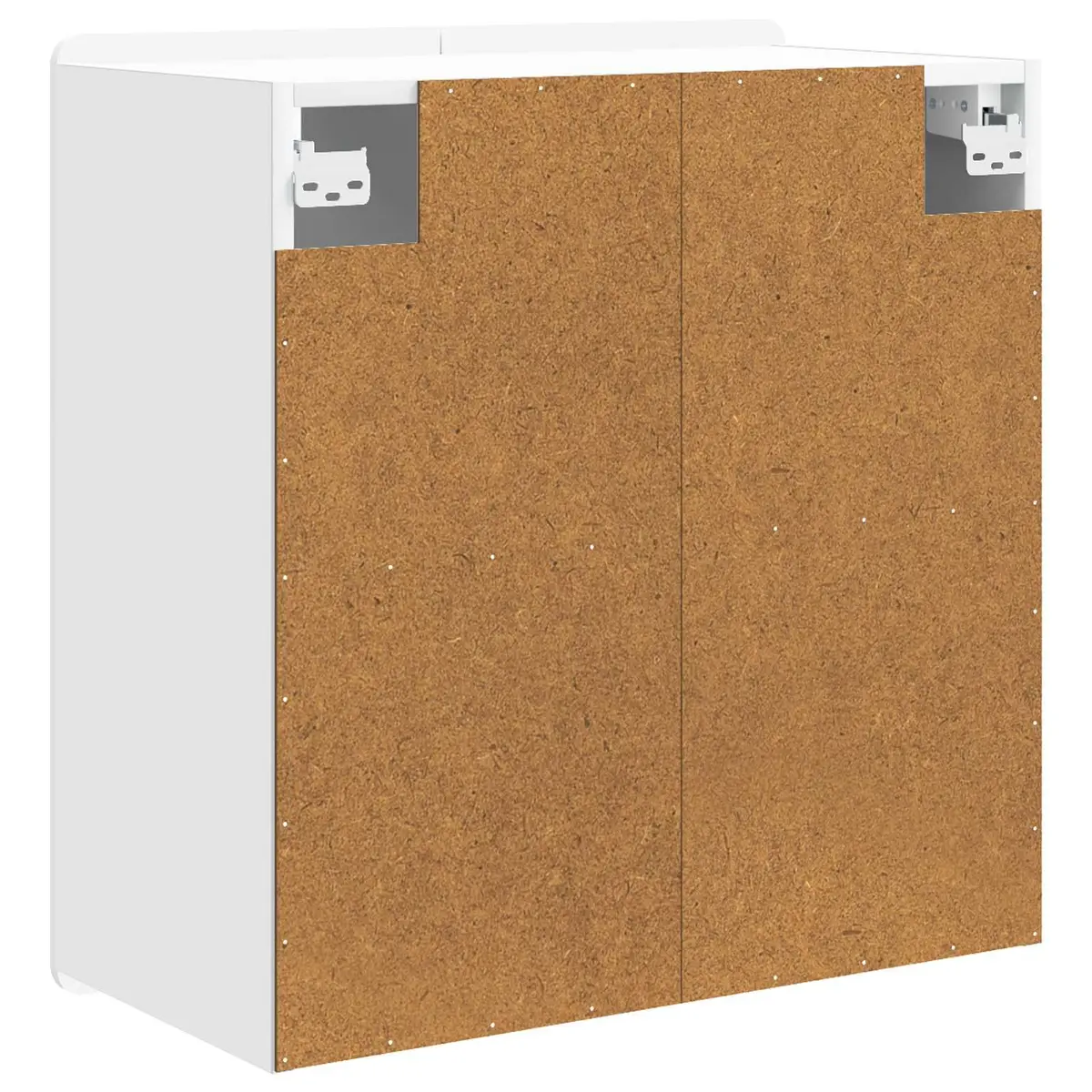 Wall-Mounted Storage Cabinet White 59 x 31 x 64 cm Engineered Wood Swing Door