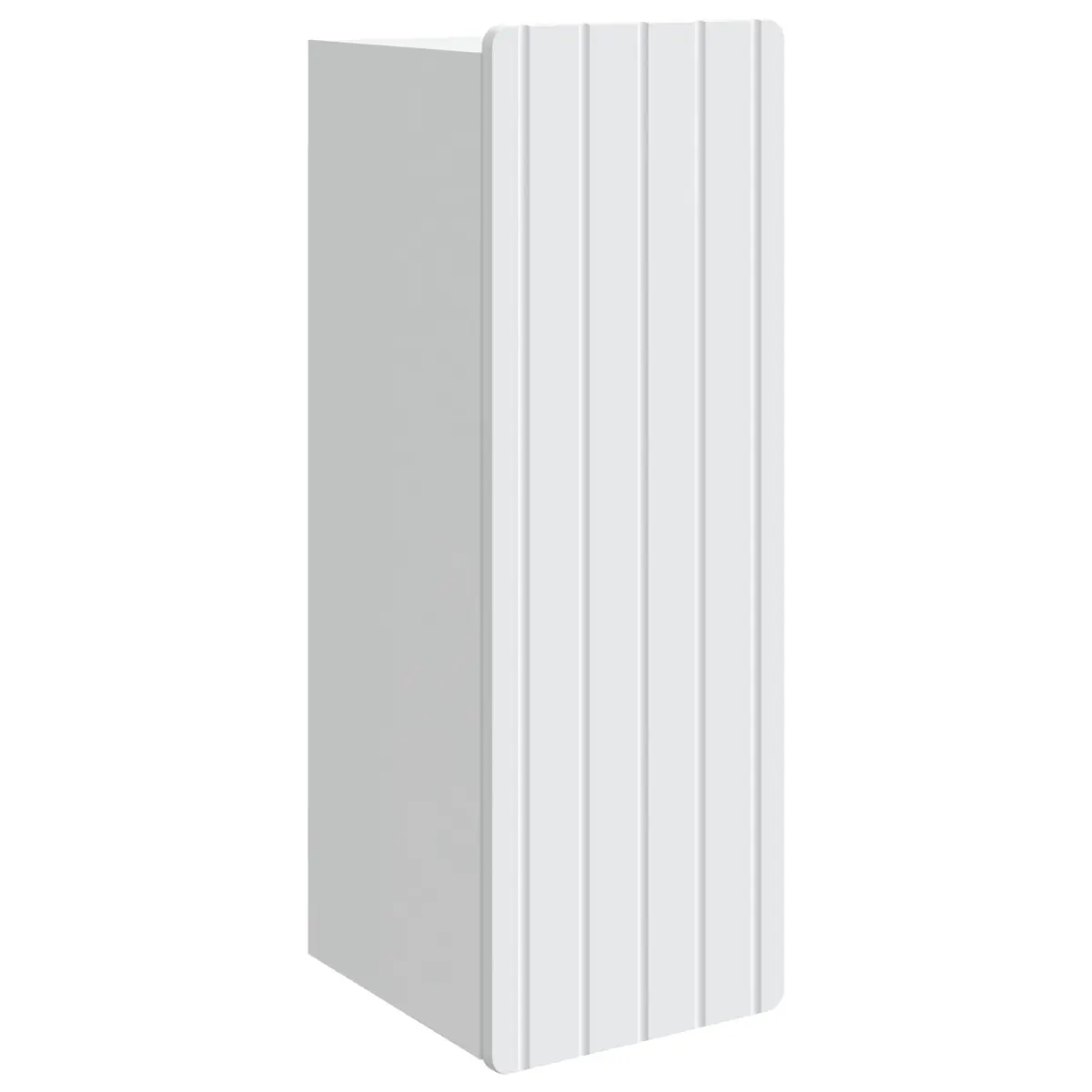 Wall-Mounted Storage Cabinet White 33 x 34.5 x 94 cm Engineered Wood Shelves