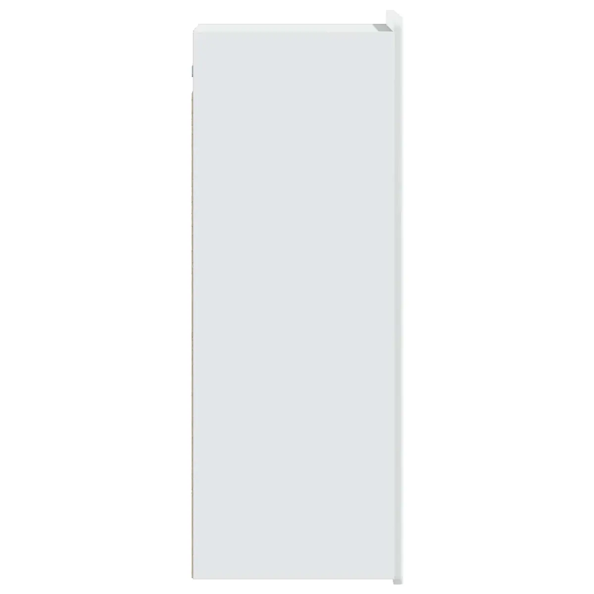 Wall-Mounted Storage Cabinet White 33 x 34.5 x 94 cm Engineered Wood Shelves