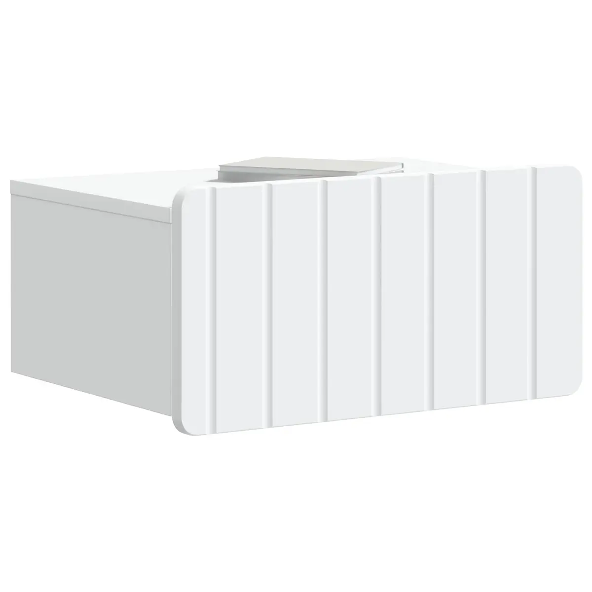 Wall-Mounted Bedside Cabinet Storage Unit White Bedroom Furniture Drawer