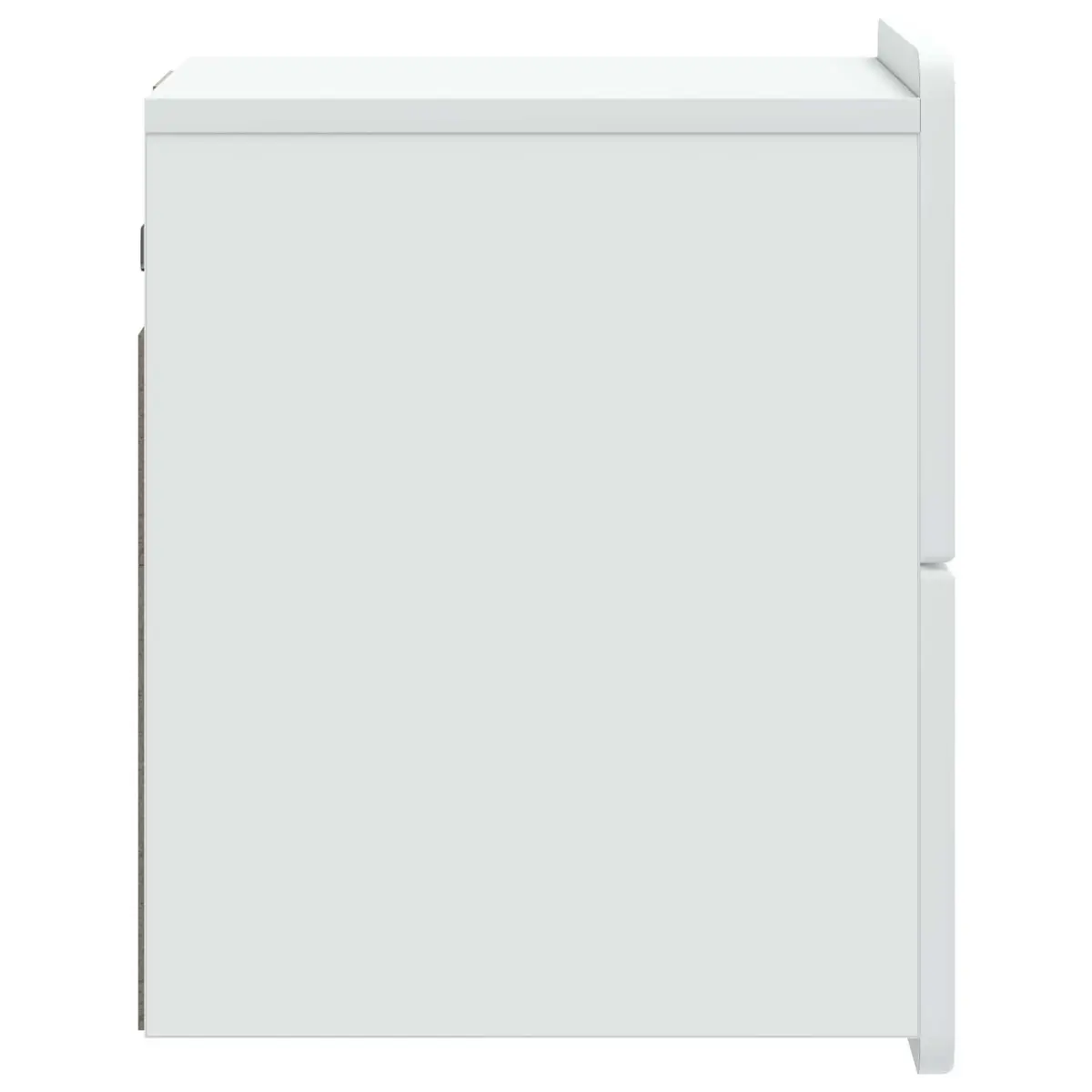 Wall-Mounted Bedside Cabinet Storage Organiser White Small Spaces