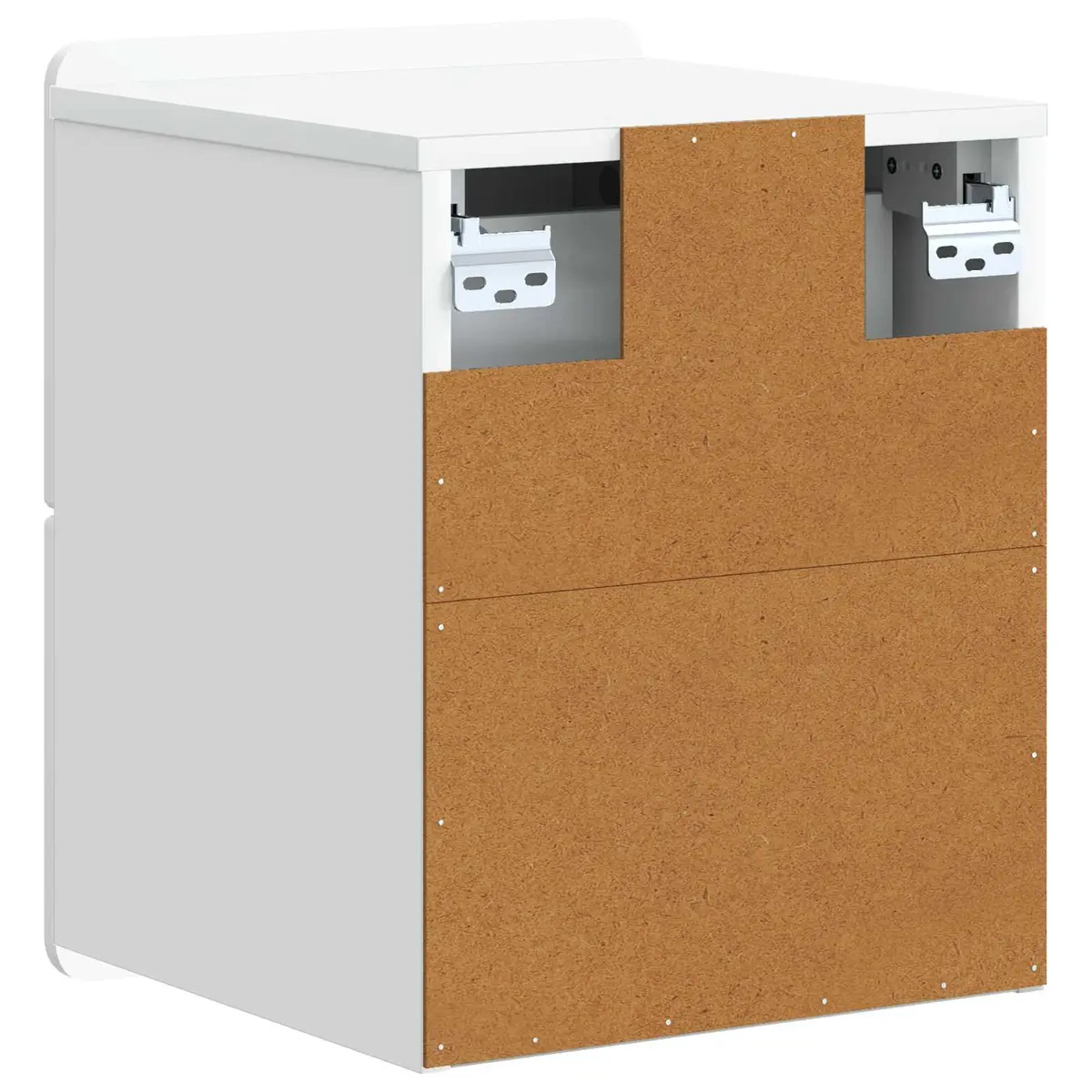 Wall-Mounted Bedside Cabinet Storage Organiser White Small Spaces