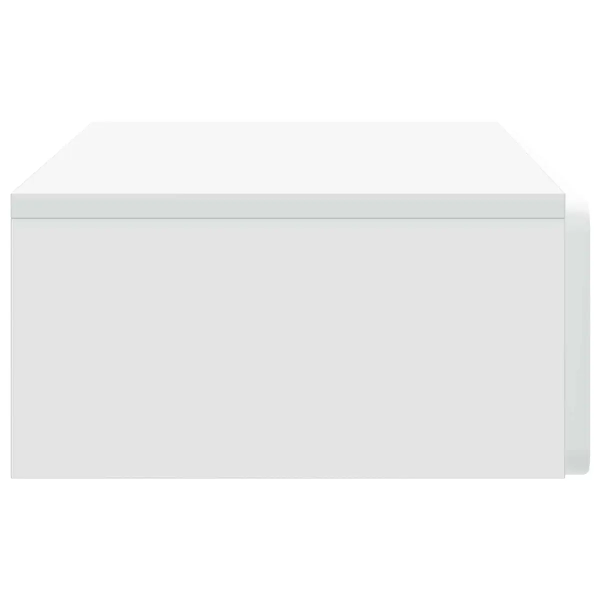 Wall-Mounted Side Table Storage Cabinet White Floating Shelf 87.5cm x 34.5cm x 17cm