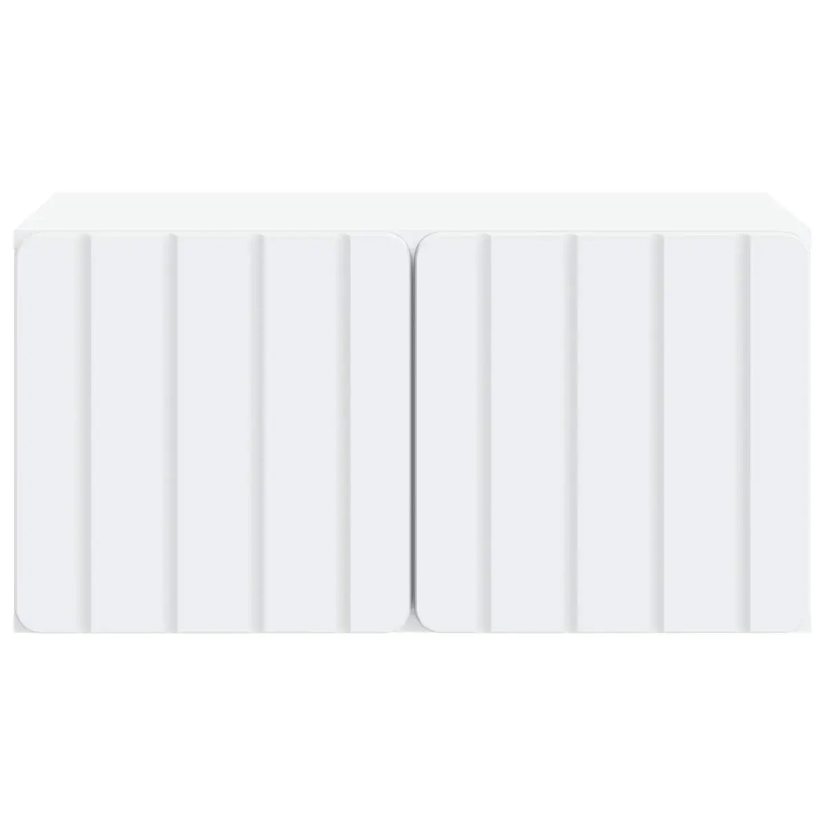 Wall-Mounted Storage Unit White 59.5x41x30cm for TV Entertainment