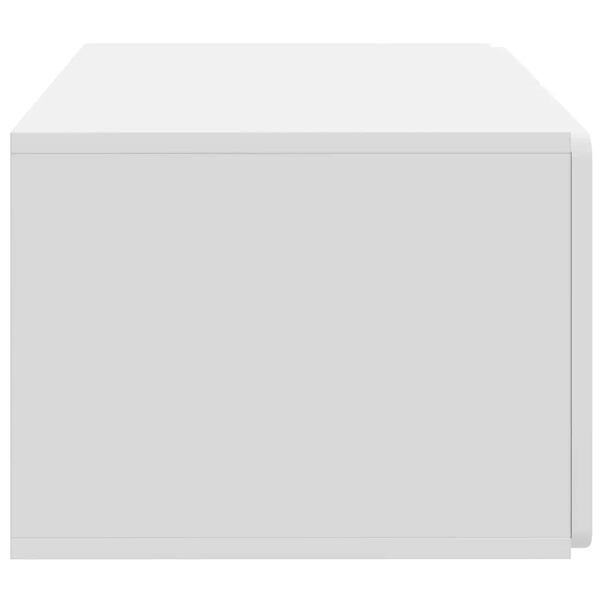 Wall-Mounted Storage Unit White 59.5x41x30cm for TV Entertainment