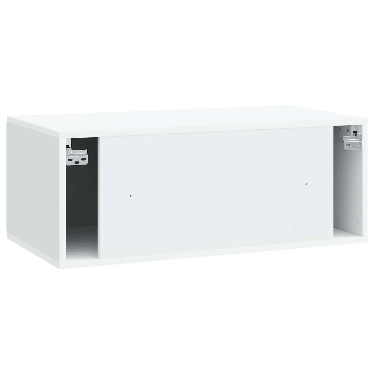 Wall-Mounted TV Cabinet 78.5 x 41 x 30 cm White Storage Unit Modern Design