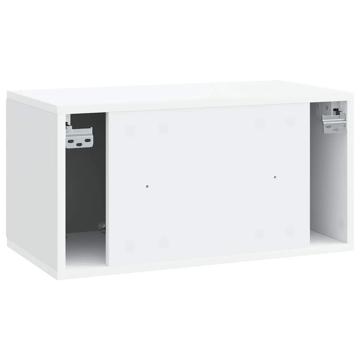 Wall-Mounted TV Cabinet Storage Unit 59.5 x 31 x 30 cm White