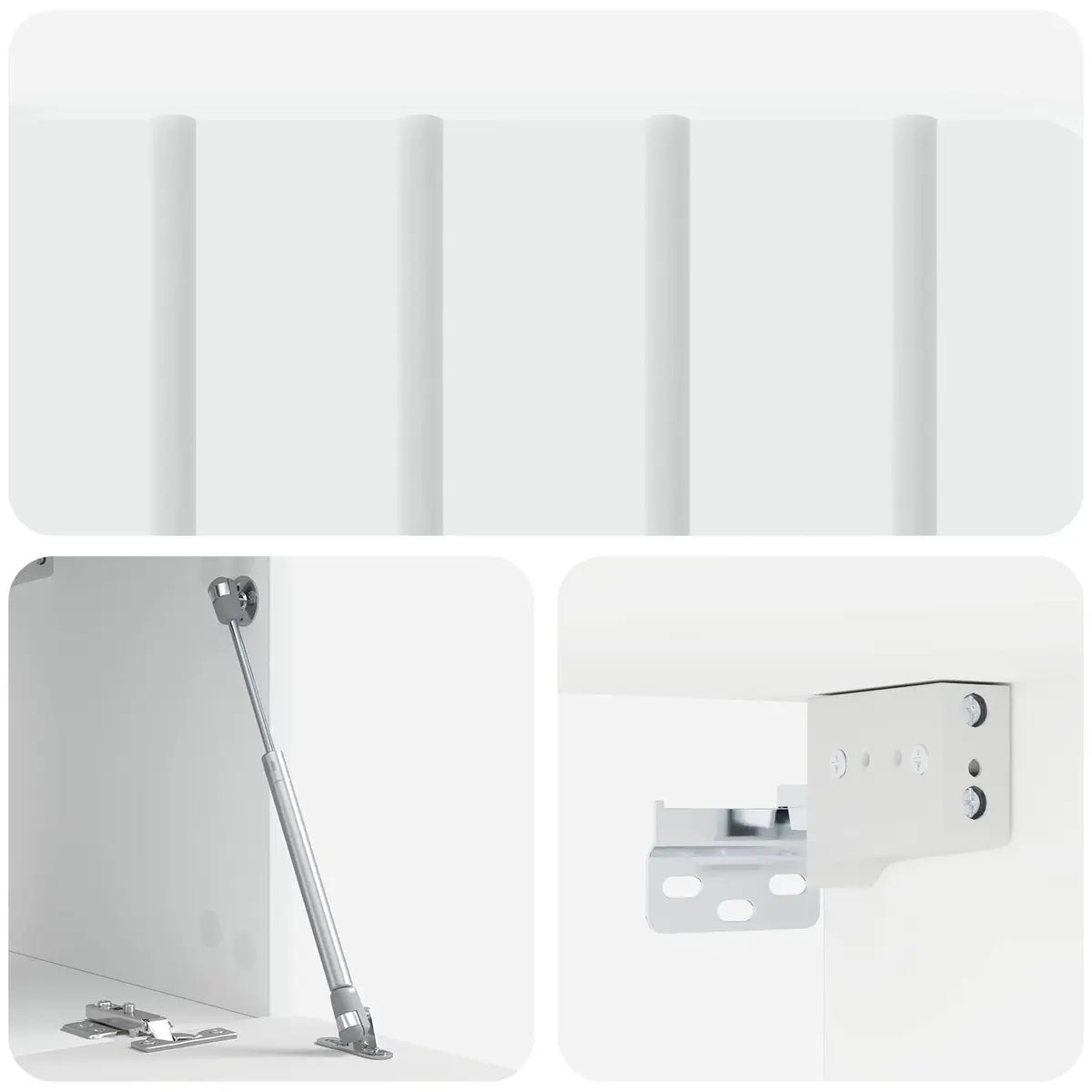 Wall-Mounted TV Cabinet Storage Unit 59.5 x 31 x 30 cm White