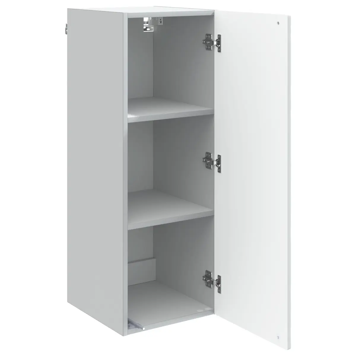 Wall-Mounted Storage Cabinet Modern Organization 33 x 34.5 x 90 cm White