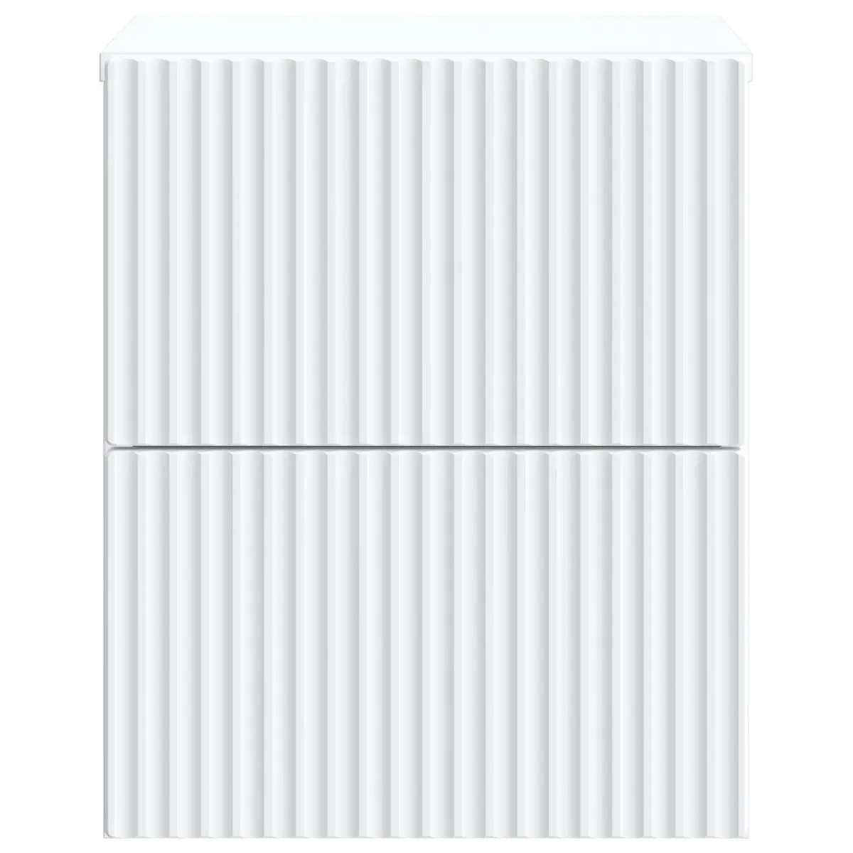 Wall-Mounted Bedside Cabinet in White