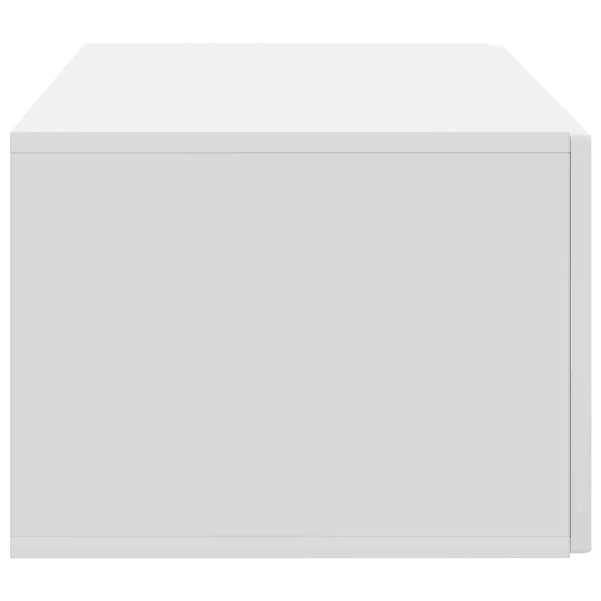 Wall-Mounted TV Cabinet Storage Unit Modern Engineered Wood 59.5 x 41 White