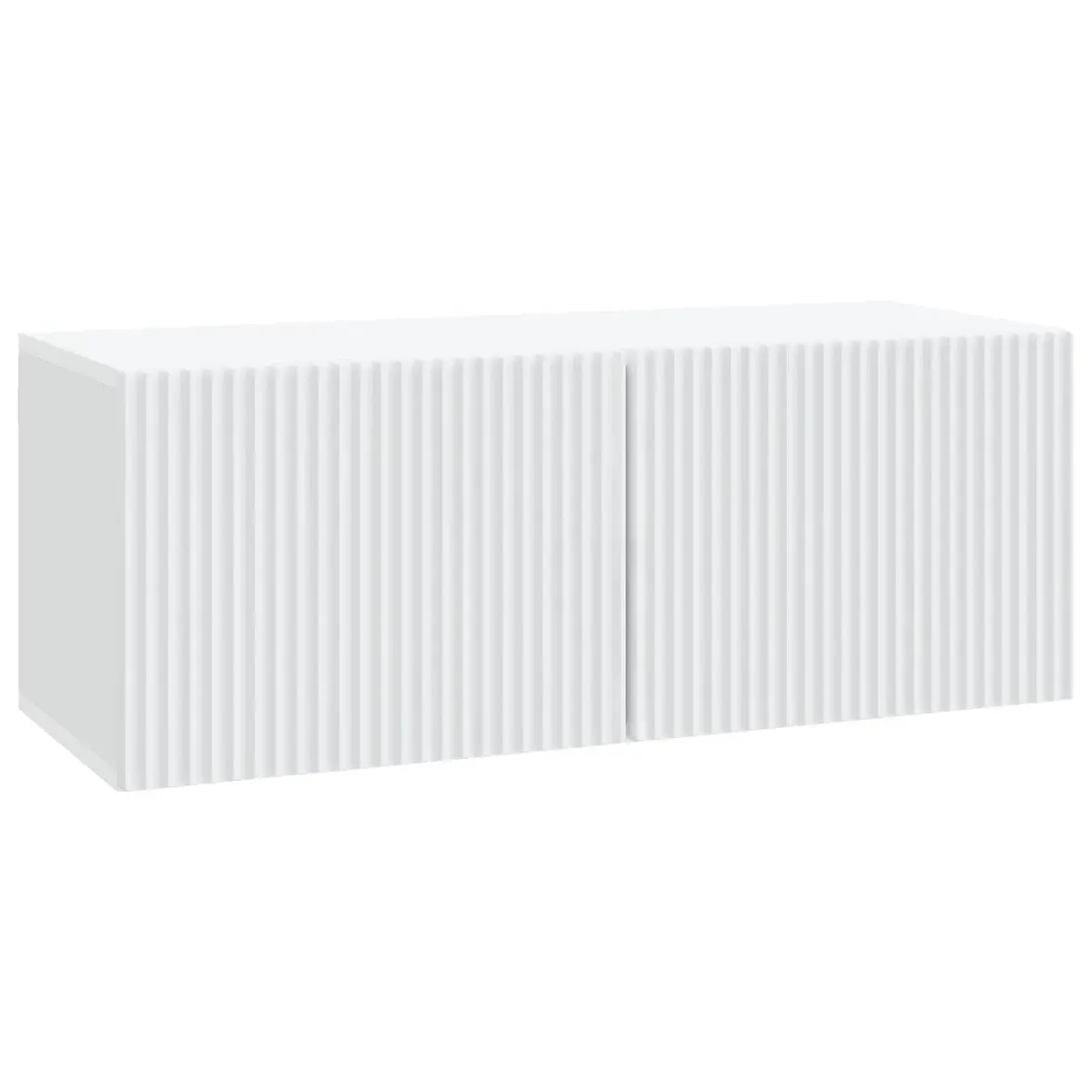 Wall-Mounted TV Cabinet Modern Storage Unit 78.5 x 31 x 30 cm White