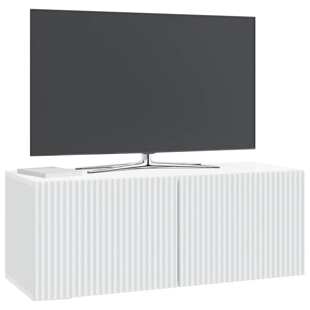 Wall-Mounted TV Cabinet Modern Storage Unit 78.5 x 31 x 30 cm White