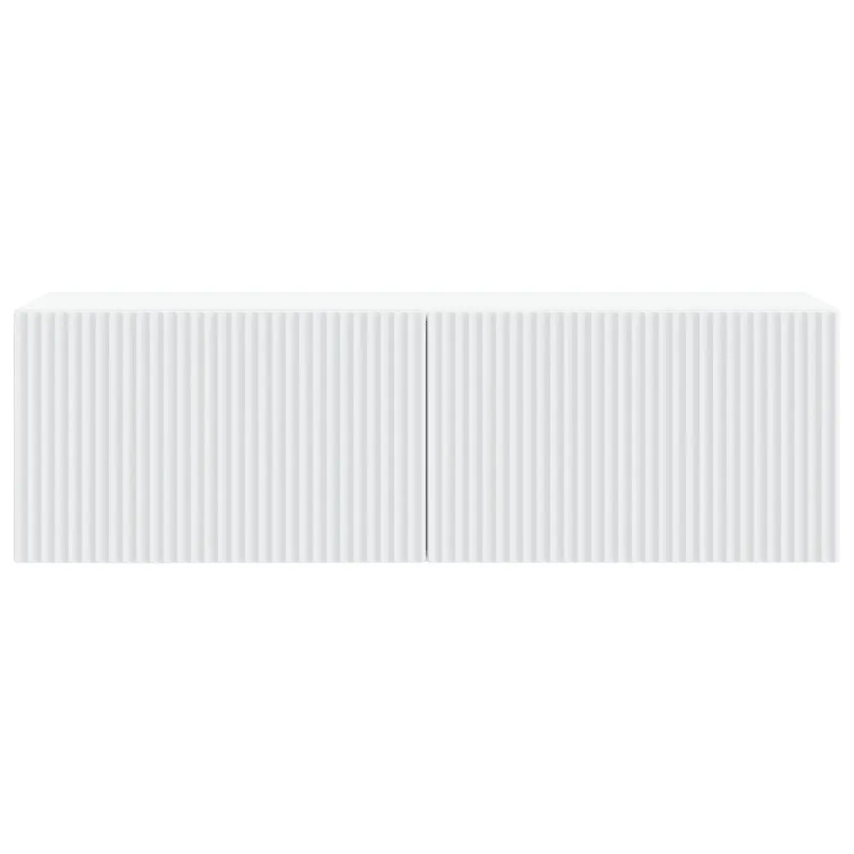 Wall-Mounted TV Cabinet Modern Living Room Storage Unit 98x31x30cm White