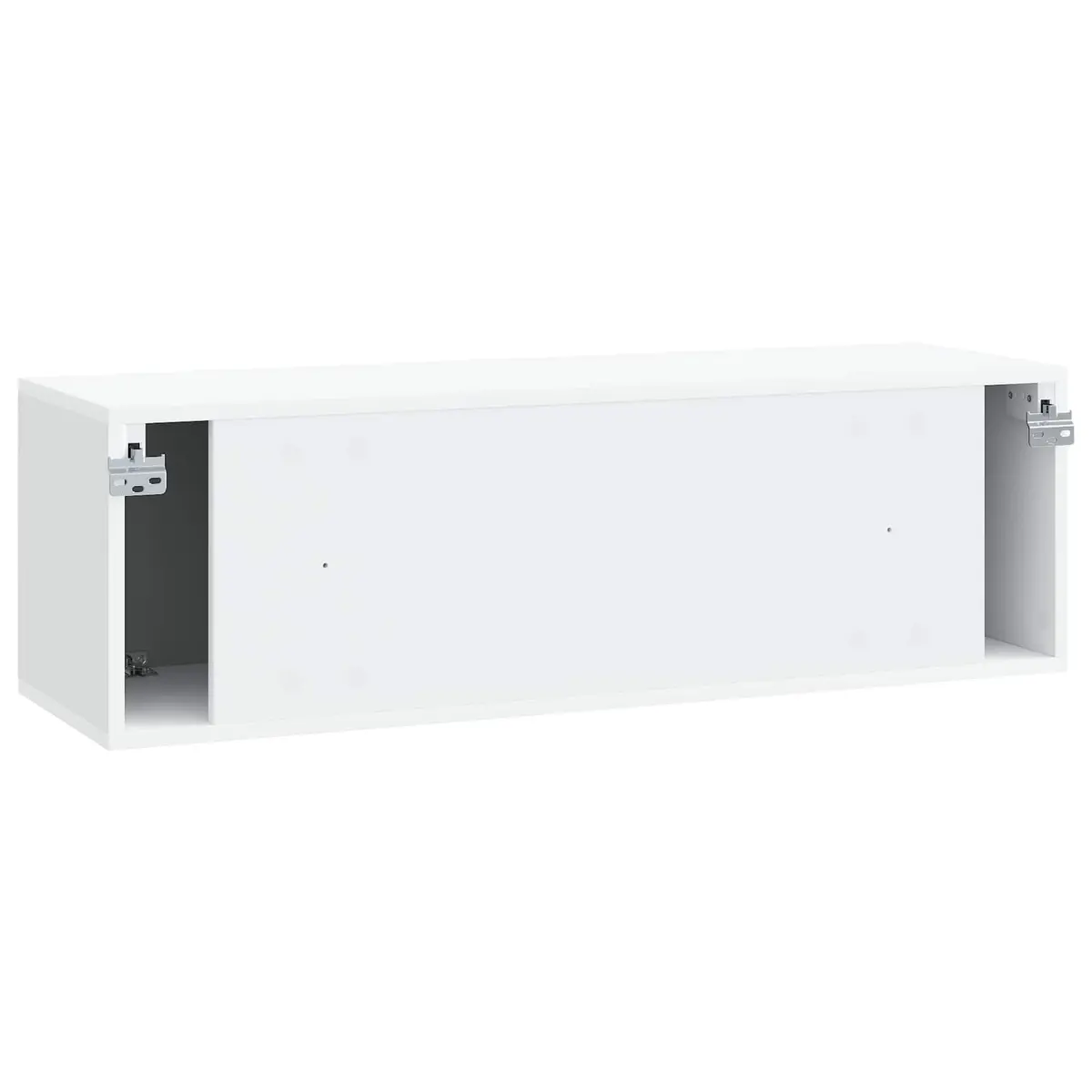 Wall-Mounted TV Cabinet Modern Living Room Storage Unit 98x31x30cm White