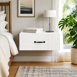 Practical White Bedside Cabinet for Everyday Use