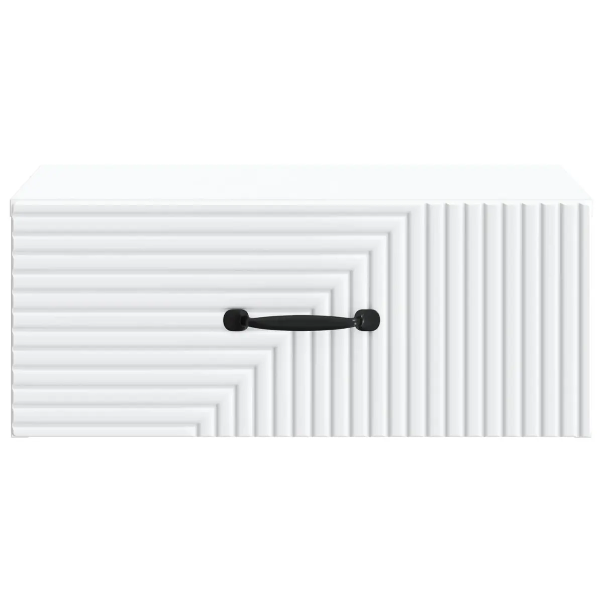 Bedside Cabinet Wall-Mounted White Bedroom Storage Furniture Drawers
