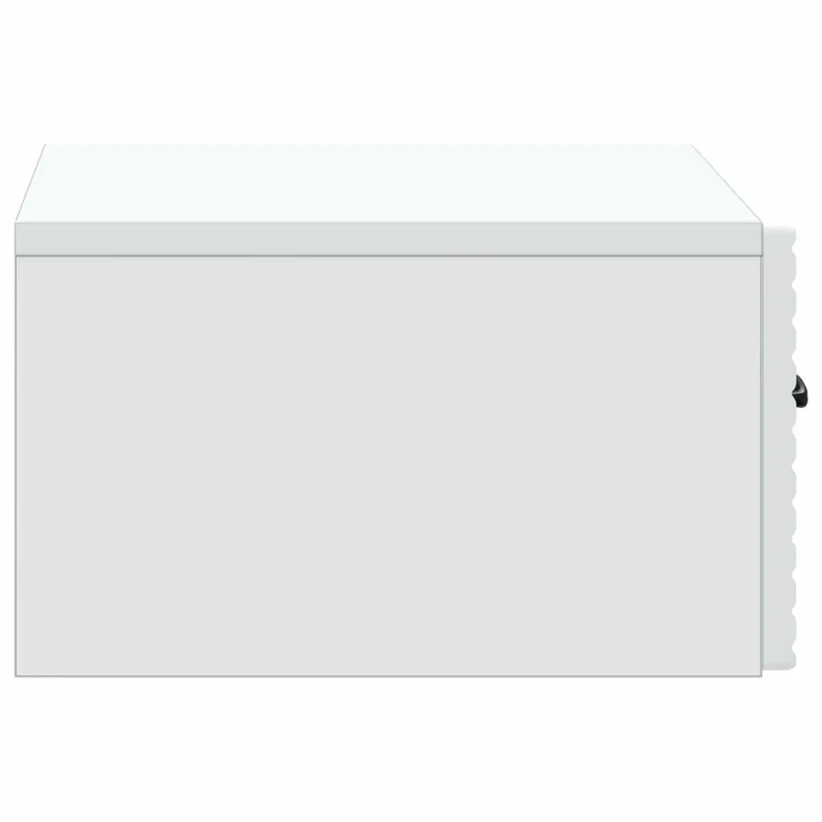 Bedside Cabinet Wall-Mounted White Bedroom Storage Furniture Drawers