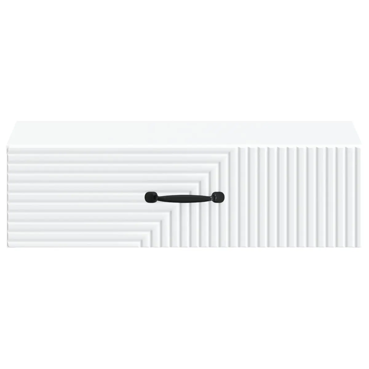 Wall-Mounted Side Table Storage Drawer Modern 59 x 34.5 x 17 cm White