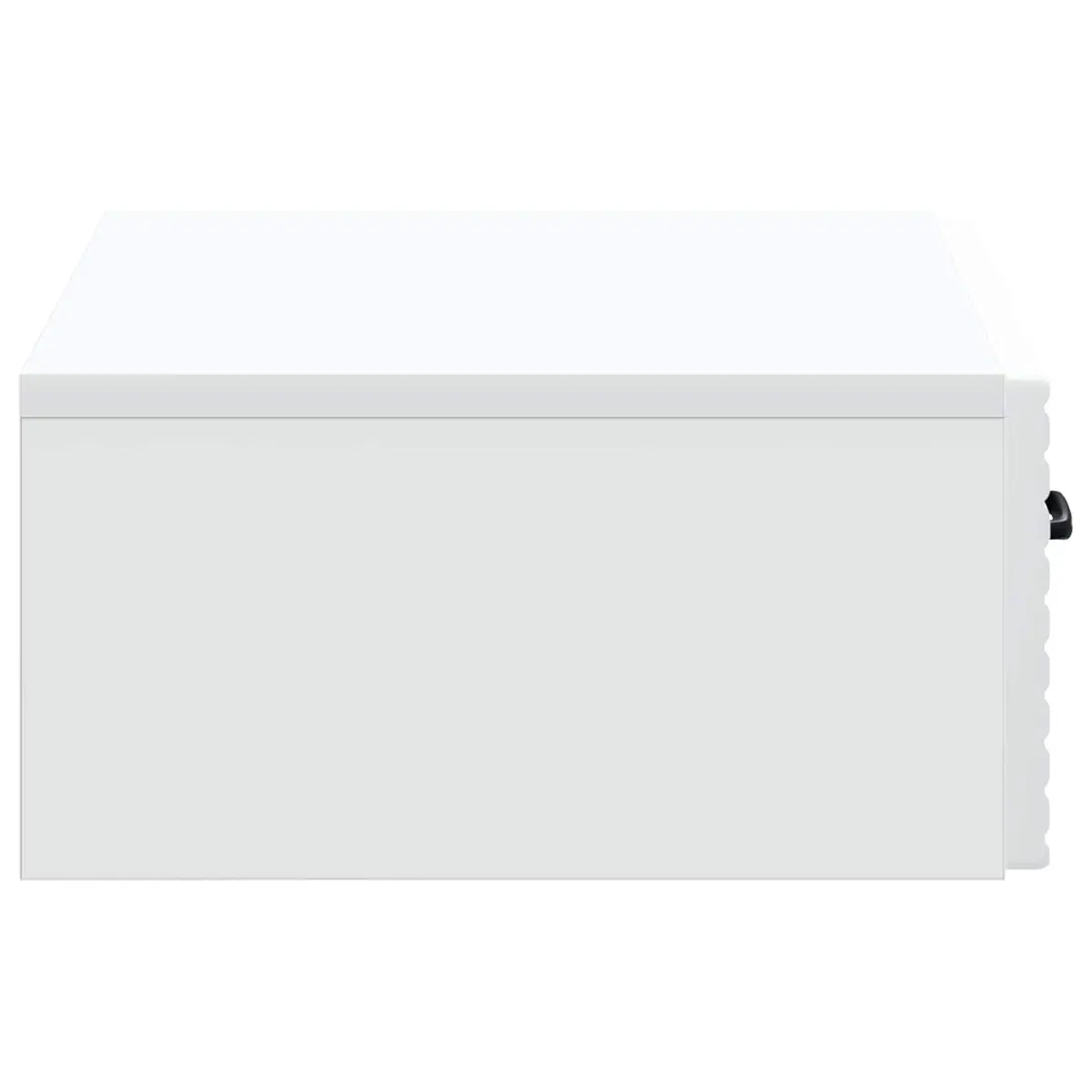 Wall-Mounted Side Table Storage Drawer Modern 59 x 34.5 x 17 cm White
